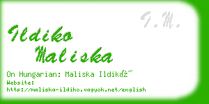 ildiko maliska business card